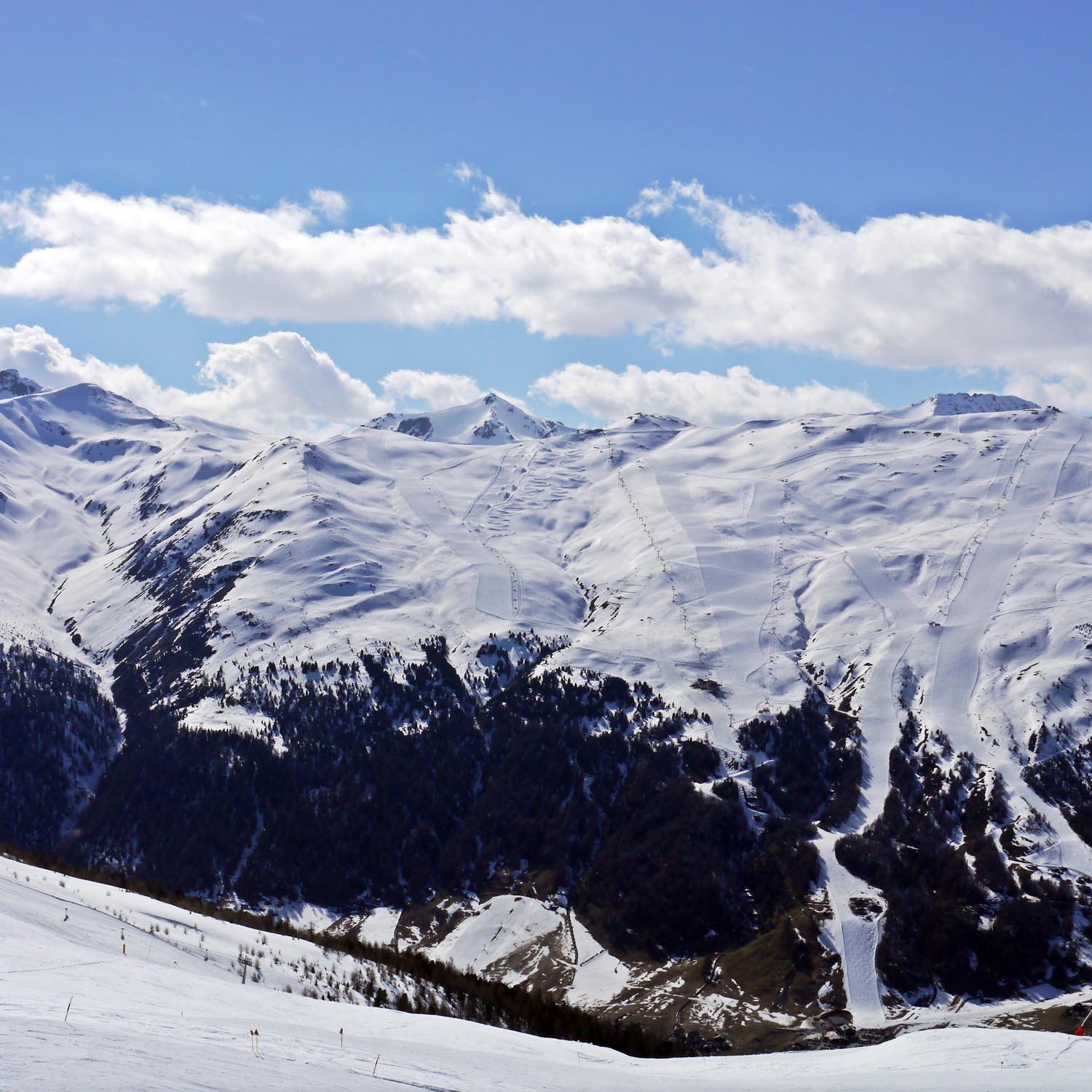 Frühjahrs Skilauf in Livigno/ Italien.