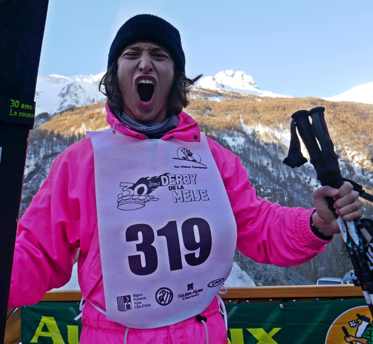 Der Derby de la Meije ist das Winter-Highlight in La Grave. Sportliche Höchstleistung und mega Party.